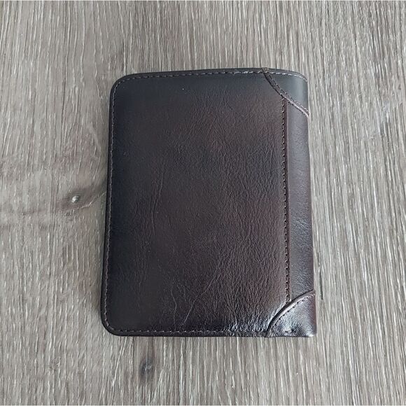 CIEPHIA RFID Blocking Trifold Genuine Leather Wallets - Brown - Picture 2 of 10